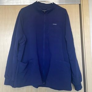 Jaanuu Classic Scrub Jacket in Navy